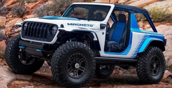 Jeep Wrangler Magneto 2.0: una exquisita locura eléctrica con 634 CV y cambio manual