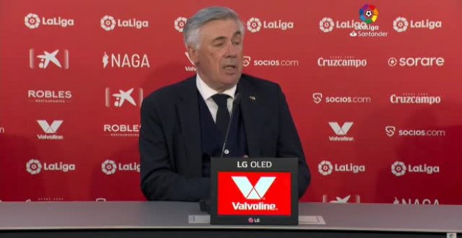 Ancelotti: "Es difícil de entender como hemos jugado la segunda parte"