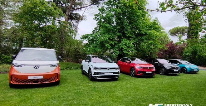 Volkswagen reúne todos sus coches eléctricos: la familia ID. al completo en Madrid