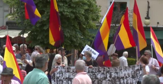 Protesta en Madrid por la visita del rey Juan Carlos a España