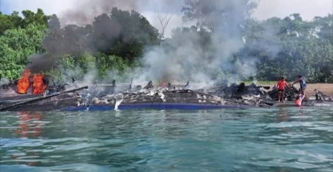 Siete muertos en Filipinas en el incendio de un ferry