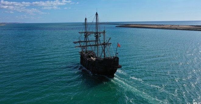 El Galeón Andalucía, uno de los barcos más legendarios de la historia, llega a Castro Urdiales