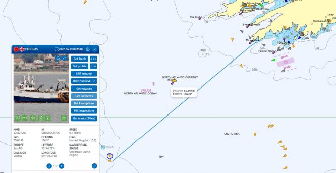 Naufraga un pesquero gallego en aguas de Irlanda y rescatan a todos sus tripulantes