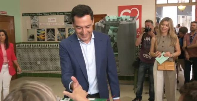 Juanma Moreno Bonilla: "Pido a los ciudadanos que voten"