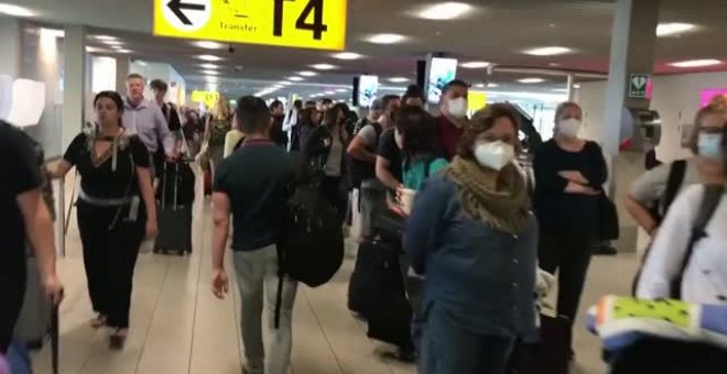 Colapso en el aeropuerto de Ámsterdam