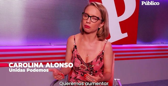 Carolina Alonso: "Lo que hace falta es seguir ampliando derechos, y se equivocará el PSOE si entra en los marcos de la derecha"