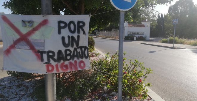 La huelga más larga de España: cinco años de lucha de la plantilla del aeropuerto de la base de EEUU en Rota