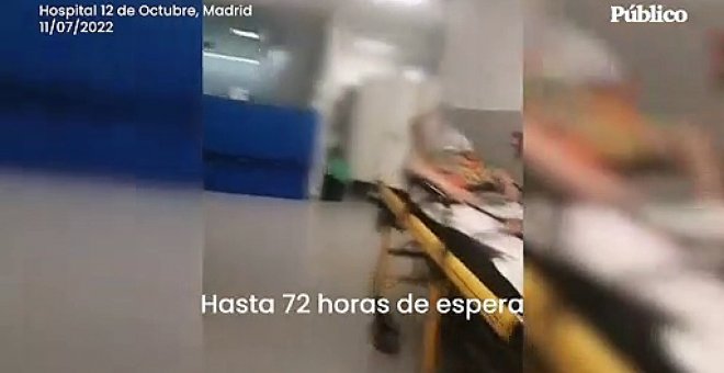 Espacio insuficiente, falta de personal y demoras de hasta 72 horas en las urgencias del 12 de Octubre de Madrid