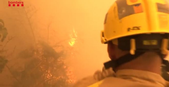 Arde el Pont de Vilomara