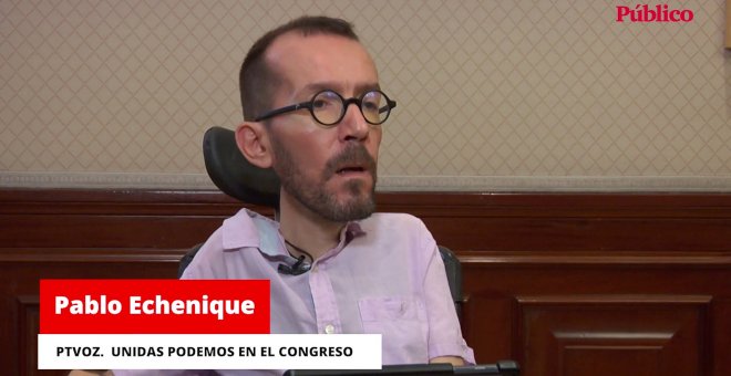 Pablo Echenique: La gente no entiende que todavía no esté aprobaba la ley de la vivienda y derogada la `ley mordaza´