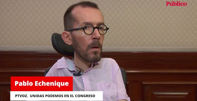 Pablo Echenique:  "Que Feijóo es moderado y  el PP es un partido de Estado son fake news. Están en posiciones de extrema derecha"