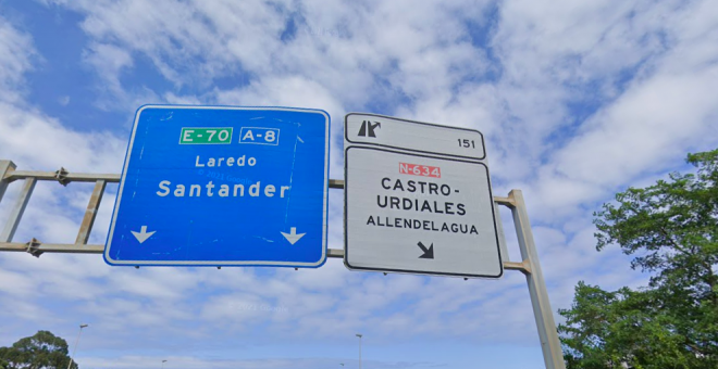 Un accidente provoca retenciones en la A-8  a la altura de Castro dirección Santander