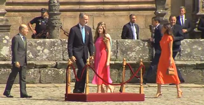 Los Reyes presiden en Santiago los actos del día del apóstol