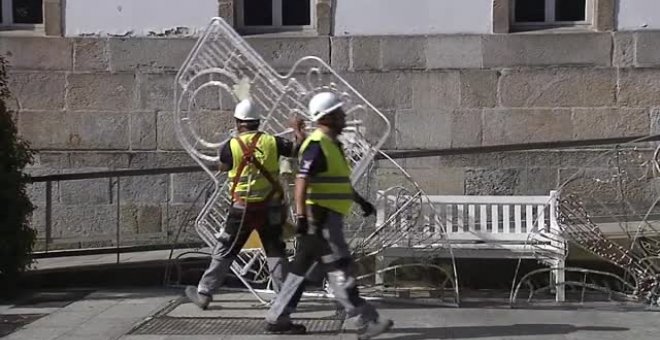 Vigo empieza a instalar las luces de Navidad en plena crisis energética