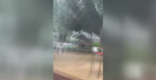 Reventón húmedo con tormentas muy fuertes en Alfaro, en La Rioja