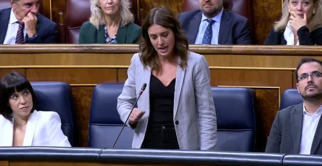 Irene Montero a Vox: "A estos fascistas se les para con derechos"