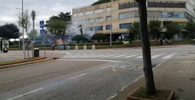 "Estamos cansados de que, al igual que ocurriese contra el Oviedo, el operativo policial falle"