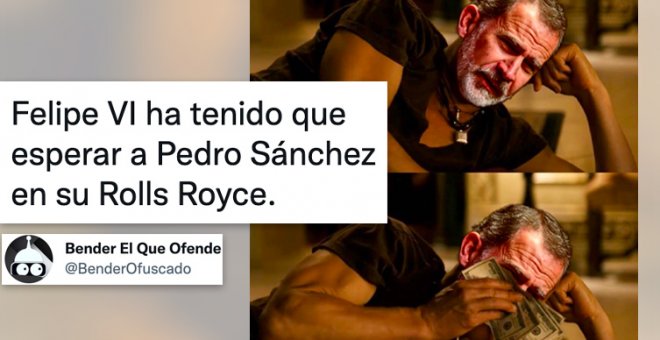 La polémica sobre Pedro Sánchez haciendo esperar al rey, analizada por los tuiteros: "Esperar un minuto en un Rolls Royce, no le deseo eso a nadie"