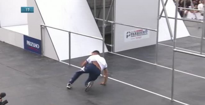 El griego Dimitrios Kyrsanidis y la sueca Miranda Tibbling conquistan el Mundial de Parkour en Tokio