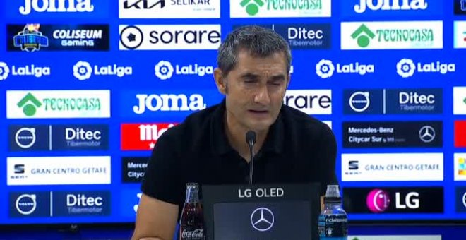 Valverde, tras el empate con el Getafe: "Posiblemente sea el partido más áspero de la temporada"