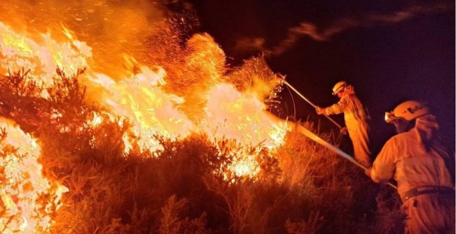 Liébana cuenta con tres incendios activos de los ocho provocados en las últimas horas