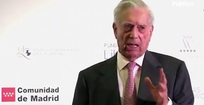 Vargas Llosa se confunde y compara a Ayuso con el presidente de Estados Unidos, "Ronald Goebbels"