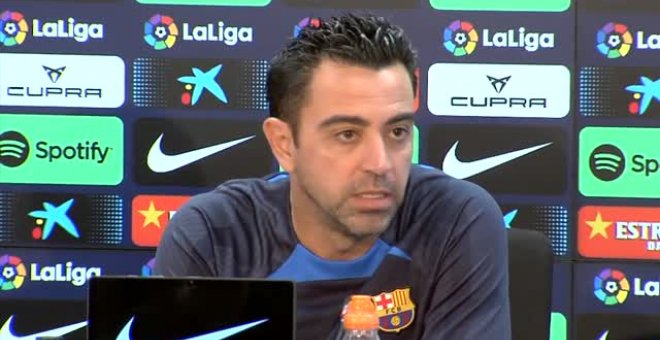 Xavi: "Noto la confianza total en el proyecto"