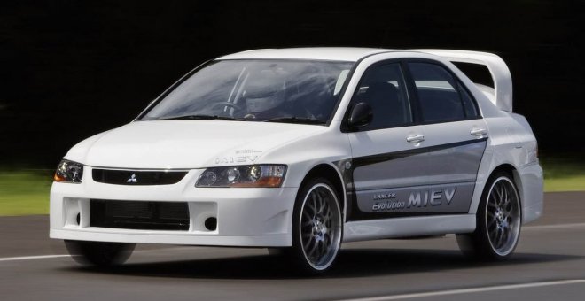 El día que Mitsubishi le puso 4 motores eléctricos a un Lancer Evolution IX