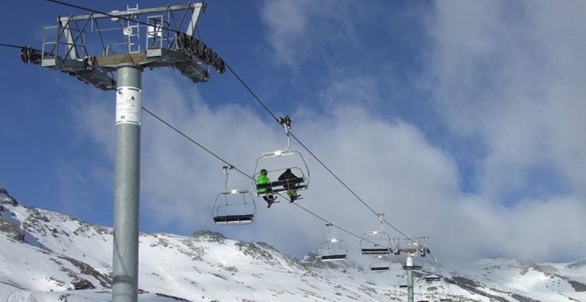 Las rachas de viento superan los 70 kilómetros por hora en Alto Campoo