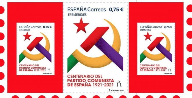 Tres comunistas y un sello de correos