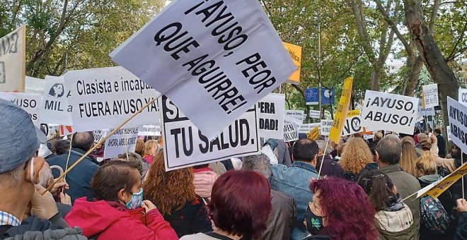 La manifestación de Madrid contra los trileros políticos