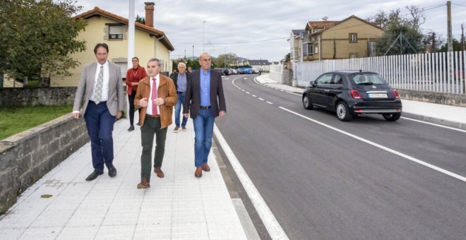 Obras Públicas y el Ayuntamiento mejoran la seguridad vial en varias calles de Sancibrián