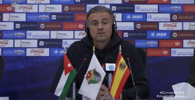 Luis Enrique: "Somos la séptima del ranking FIFA y nuestro objetivo es jugar siete partidos en Catar"