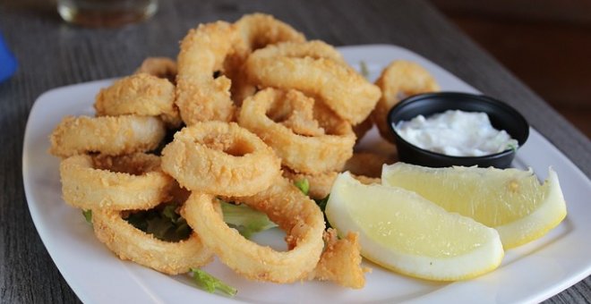 Pato confinado - Receta de calamares a la andaluza