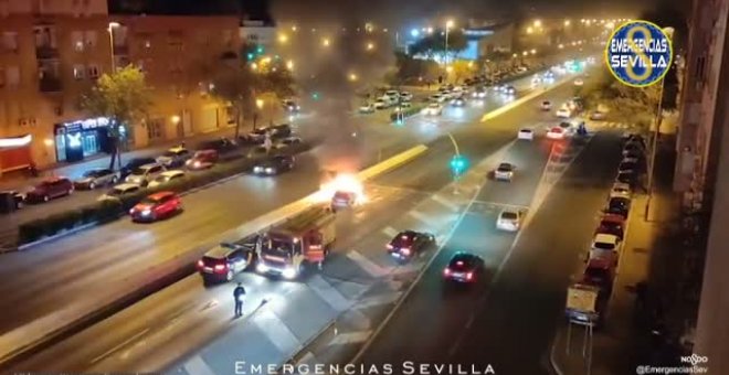 Un choque entre dos vehículos causado por un conductor borracho deja cuatro heridos en Sevilla