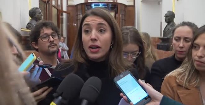 Irene Montero, "muy preocupada por el nivel de violencia política que estamos viendo"