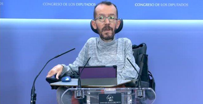 Echenique: "A mí que el PSOE diga que una ley que tiene su firma no tiene seguridad jurídica me parece difícil de explicar"