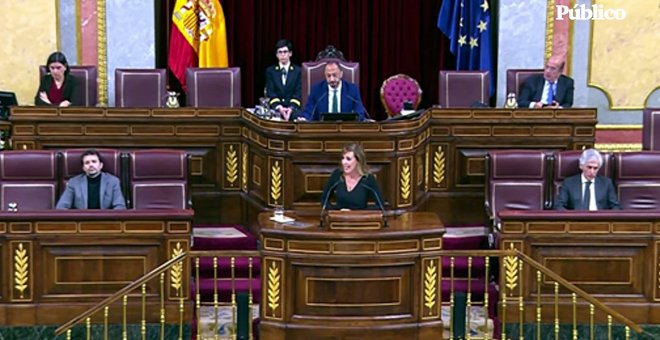 La Presidencia del Congreso retira la palabra a una diputada de Vox por sus insultos