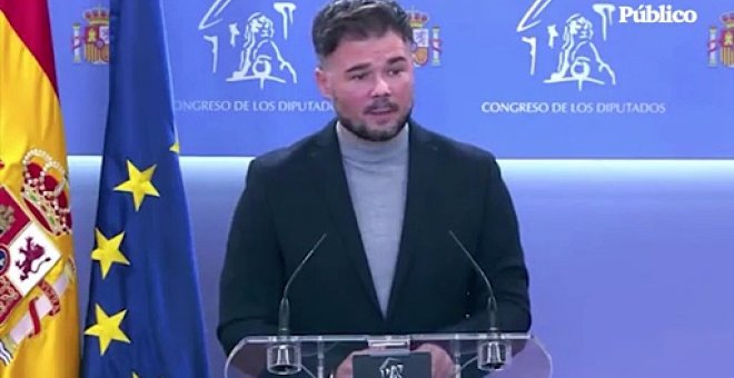 Vídeo | La épica respuesta de Rufián sobre la moción de censura de Vox