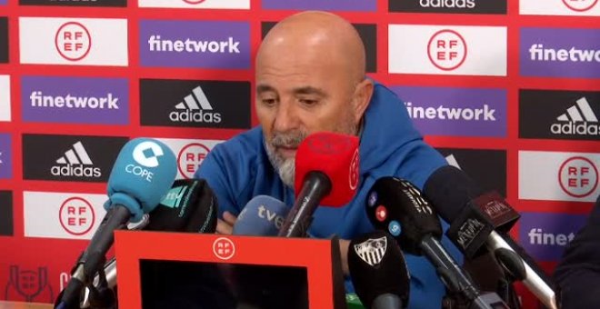 Sampaoli: "El equipo se ha preparado con lo que tiene"