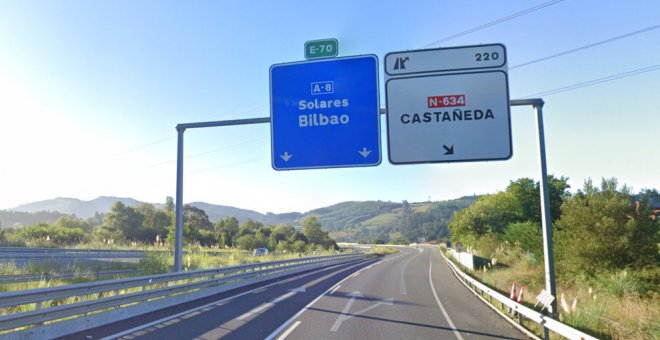 Muere un conductor de 29 años tras salirse de la A-8 a la altura de Castañeda