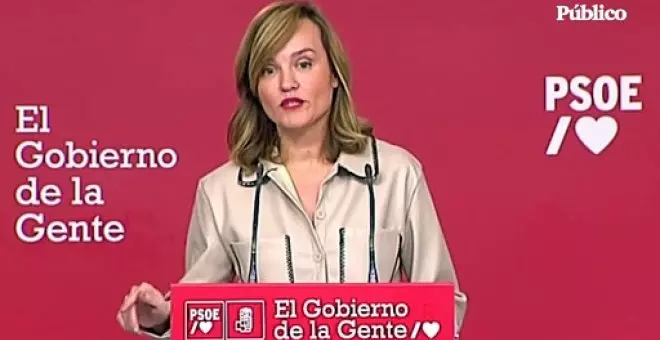 Pilar Alegría (PSOE), sobre las declaraciones de Feijóo: "Si pasara lo que ha pasado en Brasil, se aplicaría el delito de rebelión"