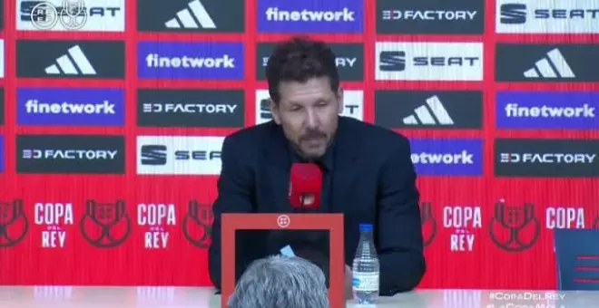 Simeone: "Nos hace bien esta victoria, necesitamos el sábado estar todos juntos"