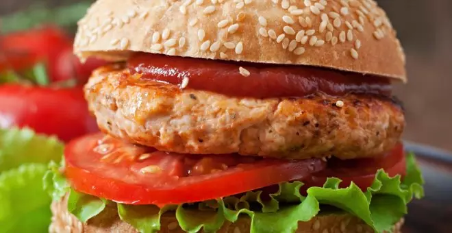 Pato confinado - Receta de hamburguesa de pollo casera