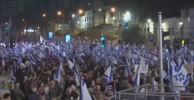 Manifestación en Tel aviv contra el gobierno más derechista de la historia de Israel