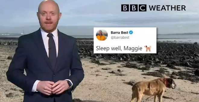 "Duerme bien, Maggie": el hombre del tiempo de la BBC emociona al dedicar el comienzo de su sección a su perrita fallecida