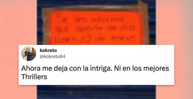 Cachondeo con un cartel con más suspense que las películas de Alfred Hitchcock