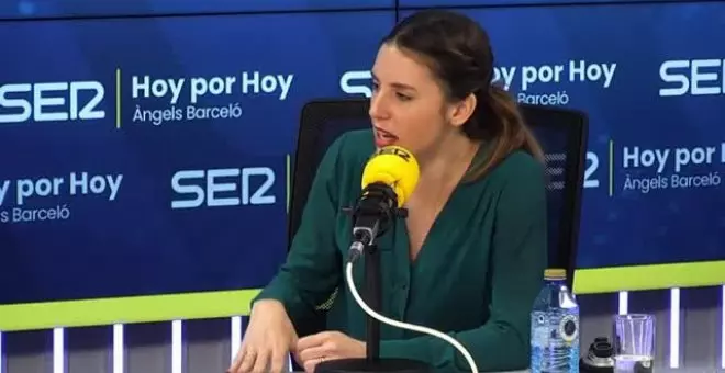 Irene Montero: "No demos alas al PP, que es el principal impulsor de la ofensiva contra la ley del 'Sólo sí es sí'