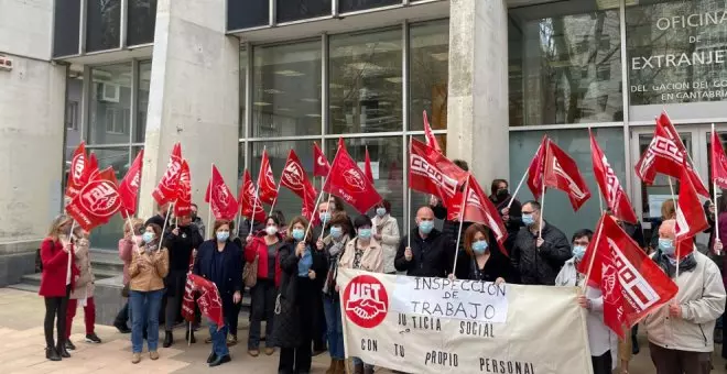 El 40% de la plantilla secunda en Cantabria la tercera huelga en la Inspección de Trabajo