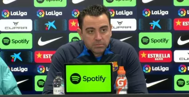 Xavi dice que si ganan la liga y la Supercopa sería "muy buena temporada"